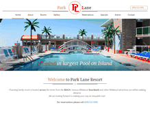 Tablet Screenshot of parklaneresorts.com